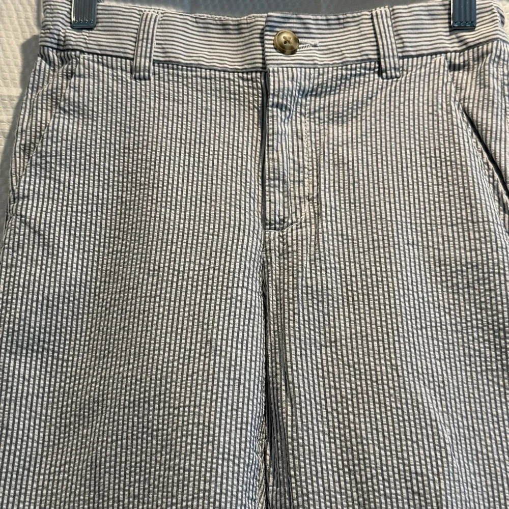 Special Occasion Gymboree Seersucker Pants blue white stripe Size 10 EXCELLENT